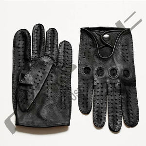 Guante de equitación antideslizante de gran oferta, guantes de equitación de cuero genuino, equipo ecuestre para exteriores, diseño duradero transpirable - Product Image 1