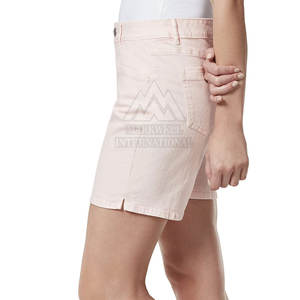 Shorts en jean sur mesure, légers et respirants pour femmes adultes, fabriqués au Pakistan - Vente flash - Product Image 2