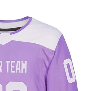 Maillot de hockey sur glace en polyester fabriqué au Pakistan, design libre, impression par sublimation, logo brodé, uniforme de hockey sur glace personnalisé 2025 - Product Image 4