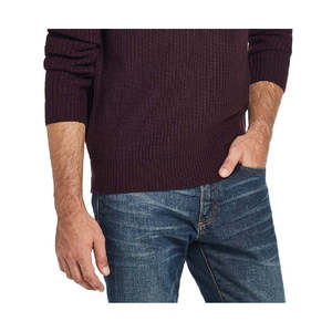 Maglione Vintage da Uomo a Treccia con Stampa Jacquard, Colore Vino, Taglie Forti, Impermeabile, per Autunno Inverno, Maniche Lunghe, Stile Coreano - Product Image 3