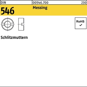 น็อตทองเหลืองแบบมีร่อง DIN 546 M 5 100 ชิ้น - Product Image 1
