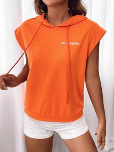 Sudadera con capucha informal de algodón de gran tamaño para mujer con diseño personalizado de moda y asequible - Product Image 5