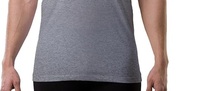Camiseta Interior Casual para Hombre, 100% Algodón, Cuello en V Profundo, Ajuste Original con Almohadillas Absorbentes de Sudor, Ecológica, Transpirable, Directo de Fábrica
