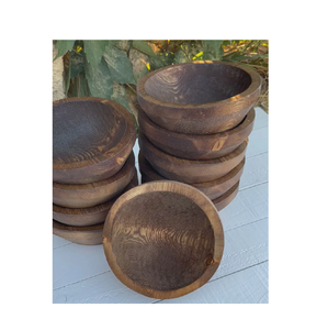 ชามไม้ยาวสำหรับตกแต่งทำจากไม้ใช้มือสำหรับตกแต่งบ้านไร่ของตกแต่งบนโต๊ะของตกแต่งบ้าน - Product Image 1