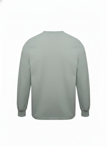 Camiseta Casual de Manga Larga con Cuello Redondo para Hombre, Corte Regular, 95% Algodón, 5% Elastano, Transpirable, Ecológica, de Secado Rápido, Color Sólido, Tallas S-XL - Product Image 3