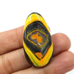 Pierre précieuse de jaspe bourdon naturel, cabochon, jaspe jaune, pierre lisse, fournisseur en gros pour bijoux - Product Image 1