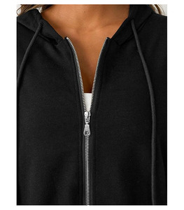 Sudadera con Capucha de Tela Suave para Mujer 2025/2026, Transpirable, de Secado Rápido, con Logotipo Teñido Liso en la Parte Delantera, Ajuste Cómodo para Uso Casual en Invierno - Product Image 6