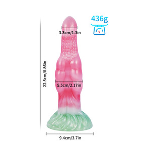Plug anal en silicone liquide avec grande ventouse, dildo réaliste pour femmes - Product Image 6