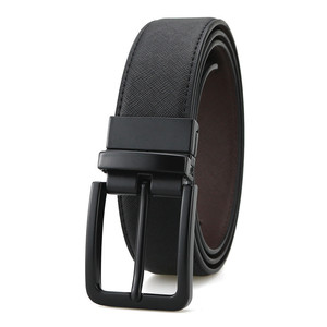 Ceinture réglable en cuir véritable pour hommes, avec design classique et personnalisable, avec boucle automatique - Product Image 2