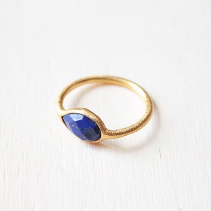 ออกแบบทำด้วยมือ925แหวนเงินสเตอร์ลิงประดับเพชร Lapis Lazuli สีฟ้าอัญมณีไข่มุกในสไตล์วินเทจของขวัญที่สมบูรณ์แบบ - Product Image 1