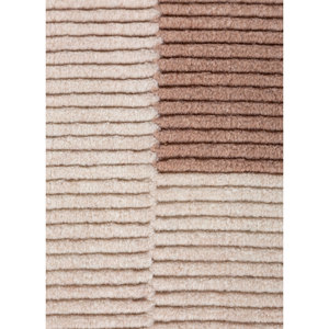 Alfombras de Lana Tejidas a Mano en Rojo y Naranja para Uso Doméstico, Color Sólido Hwl-373 - Product Image 3