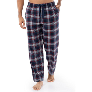 Otoño Invierno desgaste de los hombres sólido Casual alto pijama pantalones parejas casa pantalón franela poliéster/algodón grande de talla grande Regular - Product Image 4