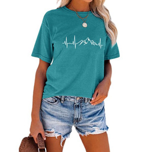 Haute qualité personnalisé femmes T-shirt unisexe graphique coton T-Shirt grande taille surdimensionné T-shirt robes pour femmes - Product Image 2