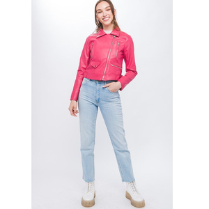 Chaqueta Bomber de cuero brillante auténtica acolchada para mujer, nailon transpirable de manga larga para montar en motocicleta en primavera e Invierno - Product Image 3