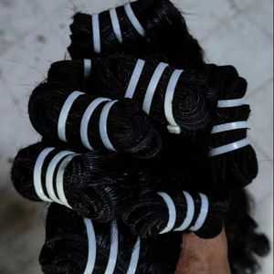 Vente en gros d'extensions de cheveux humains indiens super vierges 100% bruts Faisceaux de cheveux naturels à double trame-Cuticule de couleur claire - Product Image 1