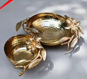 2024 juego de tazones de Chip y Dip en forma de estrella más hermoso para decoración del hogar, servicio de aperitivos en restaurantes, hoteles, Material de Metal - Product Image 5