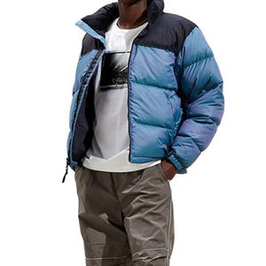 Veste matelassée légère de haute qualité hommes femmes toile manteau d'hiver coupe-vent imperméable à capuche col haute rue - Product Image 6