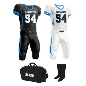 Maillots de football américain à manches courtes imprimés personnalisés et kit d'uniformes d'entraînement pour hommes adultes - Product Image 3