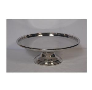 Soporte de pastel de metal de latón impreso con diseño de hoja terminada en relieve, chapado en oro de forma redonda, uso de artículos para el hogar y la fiesta - Product Image 2