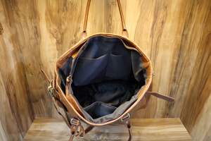 Estilo de moda occidental Duffel de cuero genuino Aztec Southwest Weekender Travel Duffle Luxury Weekender Duffle - Product Image 6