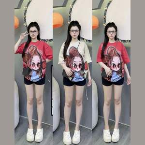 ชุดอินเทรนด์กับเสื้อยืดกราฟิกการ์ตูนและกางเกงขาสั้นสีสันสดใส-เหมาะสำหรับวันสบายๆและการผจญภัยในฤดูร้อน - Product Image 2