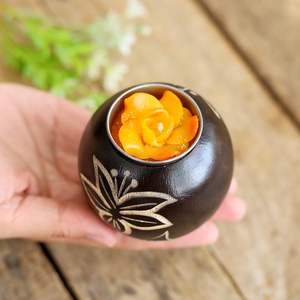 Wooden Tealight Holder Carving Handcrafted Wooden <b>Carved</b> <b>Candle</b> Holder Tealight Handicraft Living Room Decor <b>Candle</b> - Product Image 5