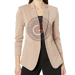 Personnalisé col en V dames travail de bureau femmes Blazer femme vêtements nouveau automne automne hiver Blazer impression personnalisable - Product Image 3