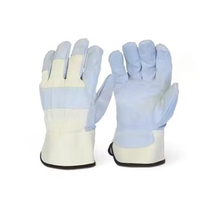 ถุงมือทำงานสำหรับฝ่ามือถุงมือหนังเกรดพรีเมี่ยมแบบเย็บด้วยด้ายใช้งานได้ทั่วไป - Product Image 2