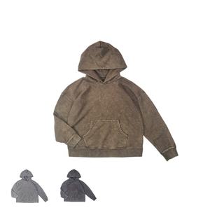 Fabricante de Sudaderas con Capucha para Hombre de Alta Calidad de China, Sudadera con Capucha Personalizada Desgastada, Sudadera con Capucha Extra Grande Estilo Vintage Lavada al Ácido - Product Image 3