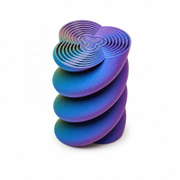 Jouet anti-stress cinétique en spirale imprimé en 3D, jouet sensoriel de bureau, couleur dégradée, jouet de décompression, vente en gros personnalisée