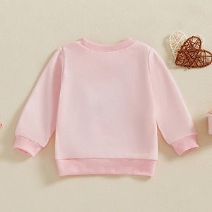 Nouveaux produits 2025 lettre impression enfants coton Polyester vêtements sweats - Product Image 2