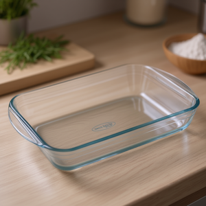 Bandeja para Hornear de Vidrio Templado Transparente de 39x23cm, 249BC00, Colección O Cuisine, Apta para Horno - Product Image 3