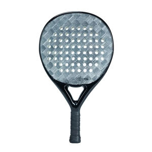 Raquette de padel personnalisée en fibre de carbone noire 18K avec diamants, légère, sublimation avec noyau en EVA, professionnelle pour la vente en gros, faible MOQ - Product Image 4