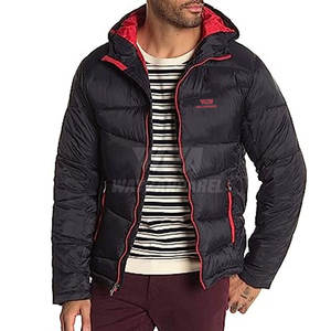 แจ็กเก็ตขนเป็ดสำหรับผู้ชายเสื้อแจ็กเก็ตฤดูหนาวทรงบางพอดีตัวเรียบๆดีไซน์ใหม่สีเรียบๆงาน OEM ตามสั่ง - Product Image 5