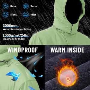 Chaqueta de esquí personalizada, ropa de abrigo de invierno OEM con impresión de logotipo de tela transpirable impermeable y servicios de etiqueta privada - Product Image 6