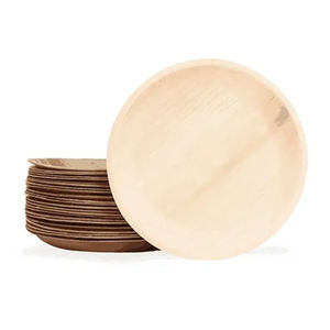 Assiettes jetables rondes écologiques et durables Vaisselle biodégradable compostable pour événements, restauration et usage domestique - Product Image 2