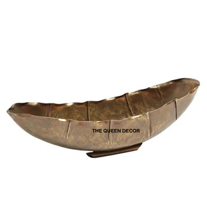 ชามอลูมิเนียมทรงใบไม้ทำจากโลหะสีทองใช้ตกแต่งบ้านสไตล์ญี่ปุ่นสำหรับตกแต่งบ้าน - Product Image 1