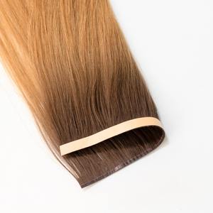 La cinta de doble cara de la India virgen Tyagi en extensiones de cabello Remy sin costuras Color de caída cero estilo recto cabello de trama única - Product Image 3