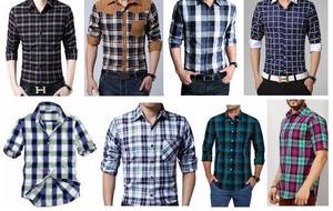 Camisas a Rayas para Hombre Hechas de Poliéster/Algodón, Manga Corta, Personalizables, Ecológicas, Ropa Casual Elegante de Verano de la India - Product Image 6