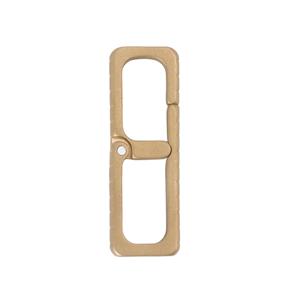 Porte-clés en laiton oblong de luxe de haute qualité pour hommes et femmes Inde Deux porte-clés à vis en laiton avec anneaux fendus - Product Image 3