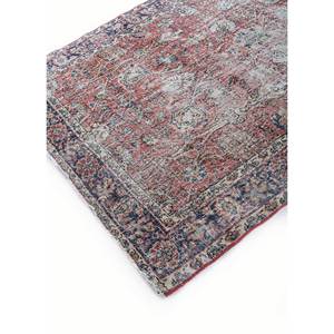 Tapis en laine noués à la main de grande taille, style vintage, motif médaillon rouge et orange, pour salon ou couloir - Pae-2957 - Product Image 2