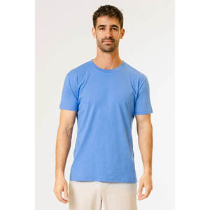 Adulto 100% algodón azul de alta calidad camiseta Unisex para hombre básico liso en blanco camiseta para hombre - Product Image 2