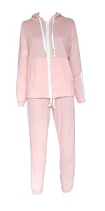 Nuevo Conjunto Deportivo de 2 Piezas para Mujer, Camiseta de Manga Larga y Pantalones a Rayas - Product Image 2