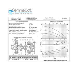 Pompe centrifughe mag drive modello h210 PP con motore 0,55kw GR 71 2B 2P in plastica per la movimentazione dell'acido pompa dell'acqua magnetica - Product Image 3