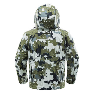 <b>Waterproof</b> Camouflage Hunting <b>Jacket</b> Tactical Men's Softshell Windproof Outdoor Fleece Lined Fishing Coat Hooded - Product Image 3