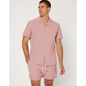 Tenues d'été 2 pièces pour hommes imprimé graphique t-shirt short ensemble lettre patché détail presse pli t-shirt motif solide respirant - Product Image 2