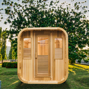 Waterproof <b>Outdoor</b> Traditional Sauna Room Solid Wood Portable <b>Outdoor</b> Sauna Room for Family Use - Product Image 3