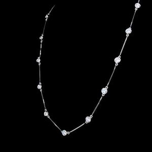 White Gold Finish <b>Tennis</b> Bracelet with Lab Grown CVD HPHT Diamonds VVS Clarity Bezel Set Design Elegant Lightweight Jewelry - Product Image 4