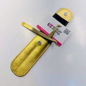 Meilleures pinces à cils anti-magnétiques et anti-statiques GETUP BROSONS IMPEX de 10 mm de longueur, couleur jaune, en acier inoxydable - Product Image 2