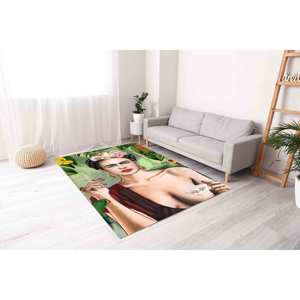 พรมลายฟรีดา คาโฮ: พรมตกแต่งที่ซักด้วยเครื่องได้ พร้อมพรมขนนุ่ม - Product Image 4